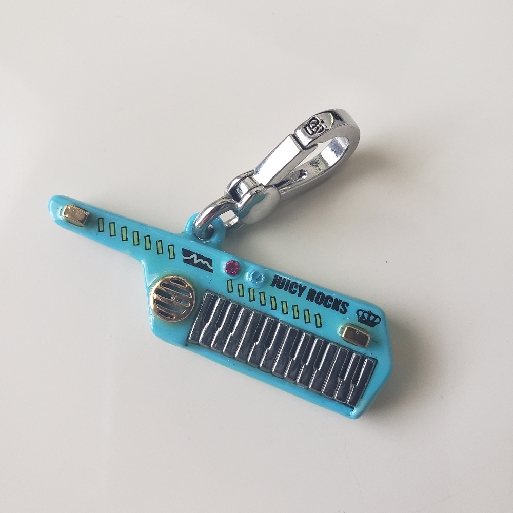 Juicy Couture RARE retro 80's inspired keytar charm